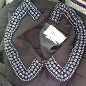 Anthropologie Pants - Elevenses Jumpsuit with beaded collar Anthropologie Pants - Elevenses Jumpsuit with beaded collar